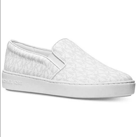 Worn one Time Michael Kors Keaton Slip-On Signature Logo Sneakers - Picture 1 of 10